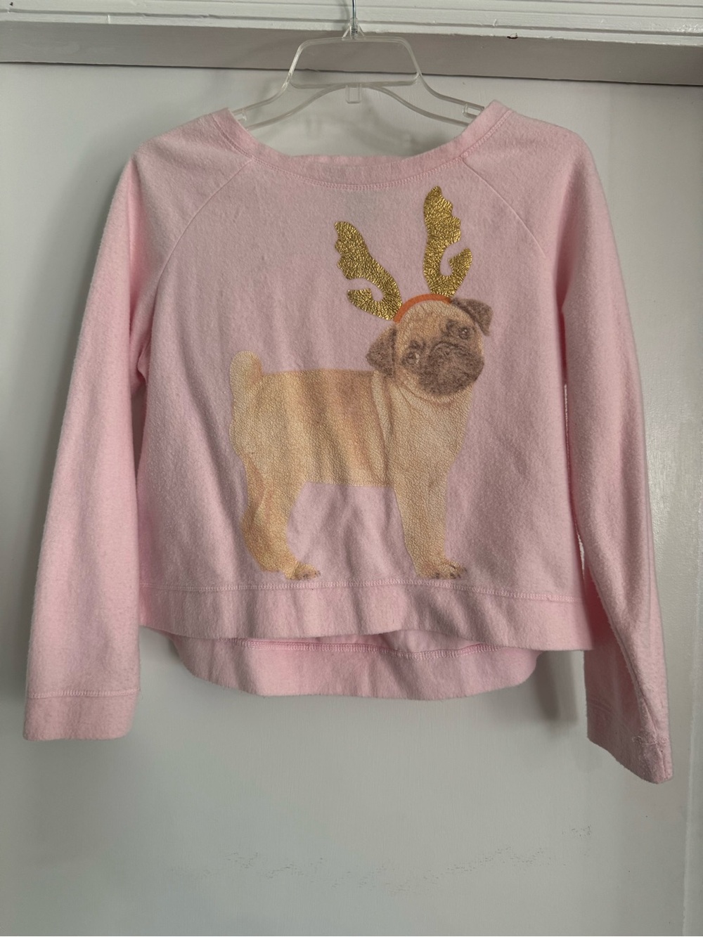 Sugar rush pug with good antlers sweatshirt